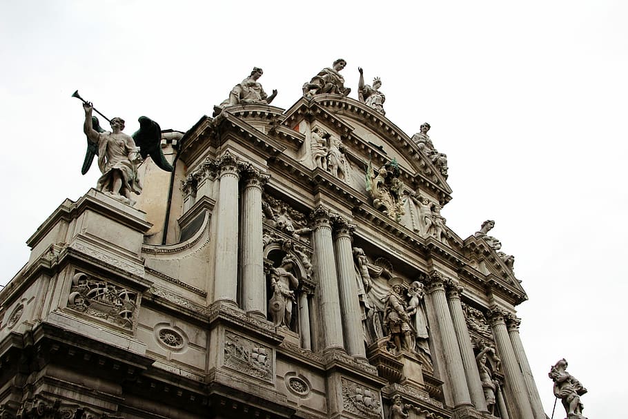 Stucco, Façade, Figures, Statue, stucco façade, stone figure HD wallpaper