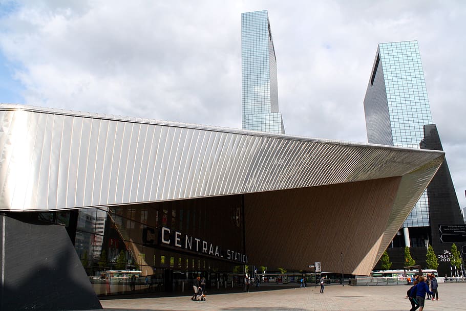 station, design, rotterdam, architecture, built structure, building exterior HD wallpaper