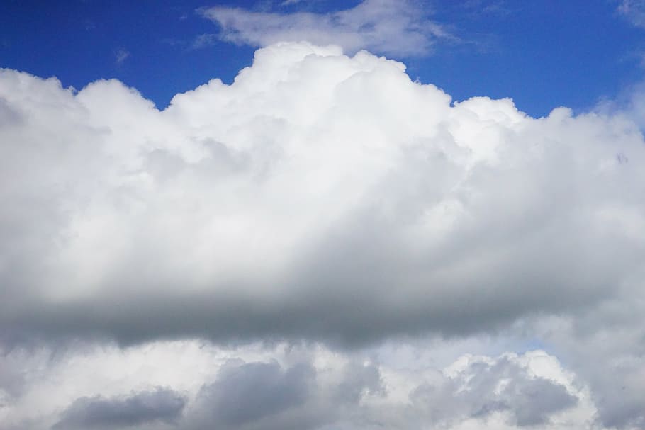 clouds, cloudiness, sky, white, blue, atmosphere, storm clouds HD wallpaper