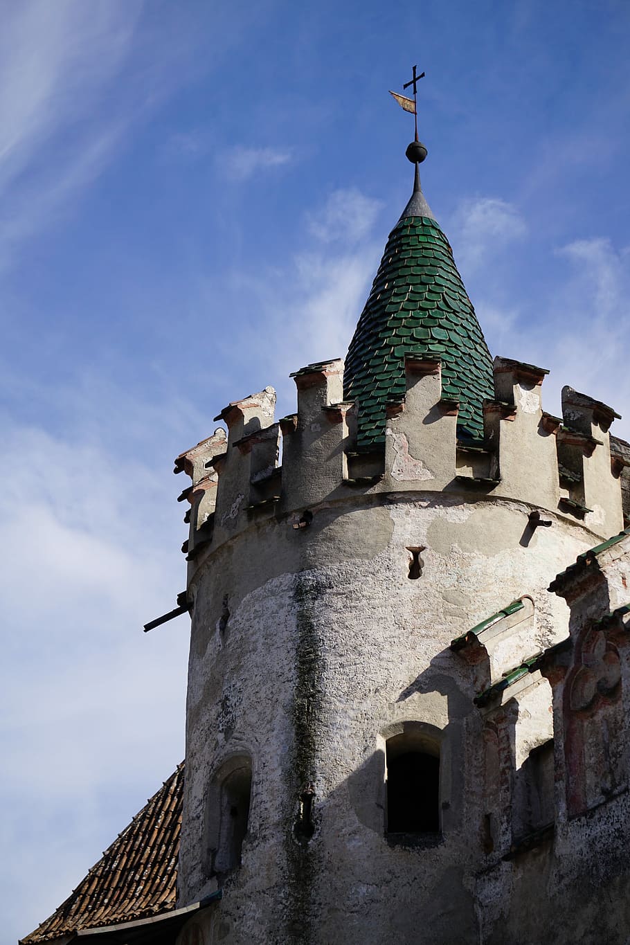 Tower, Castle, Stone, Monastery, fortress, battlements, roof HD wallpaper