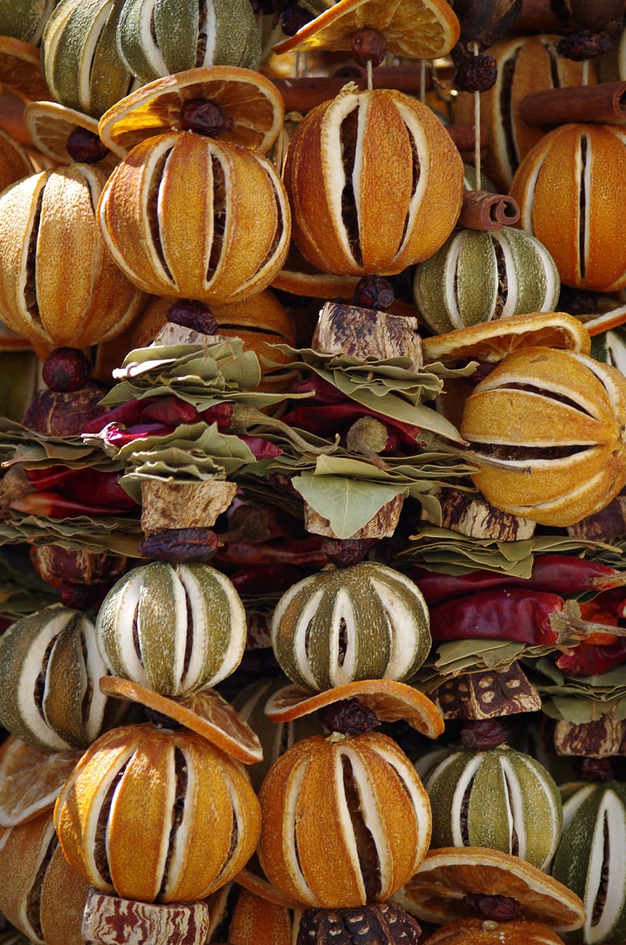 orange, dried, fruit, decor, choice, variation, no people, food and drink HD wallpaper