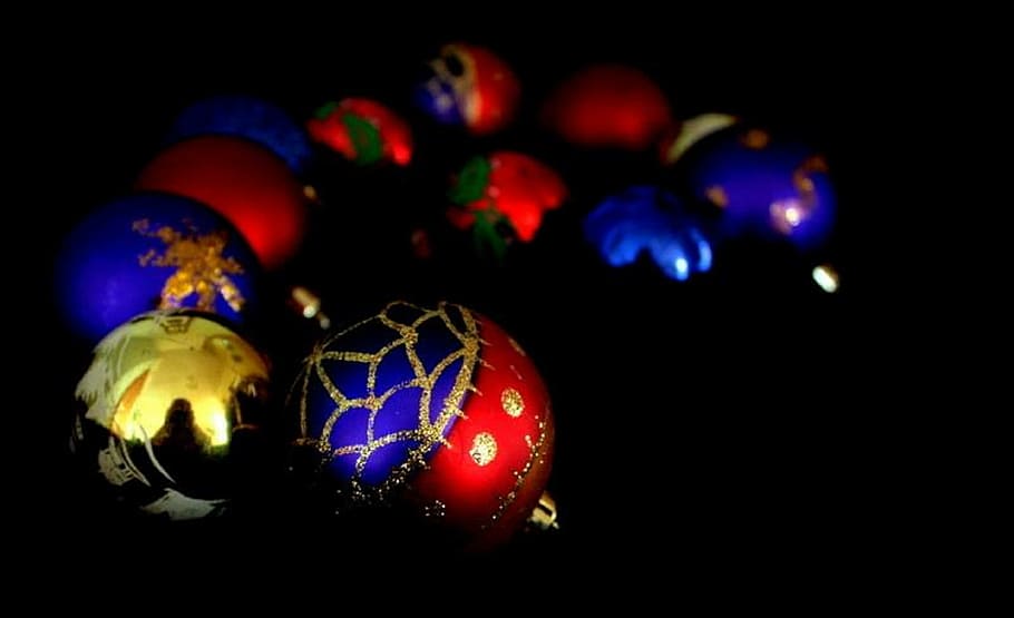 bubbles, balls, christmas, decoration, xmas, merry, tree decorations HD wallpaper