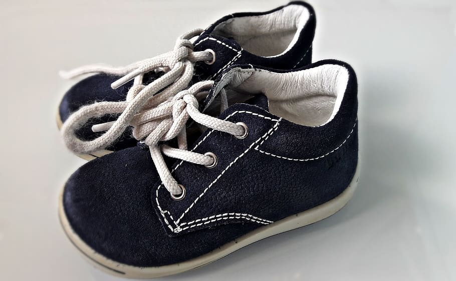 shoes, child, small, shoelace, close-up, indoors, studio shot HD wallpaper