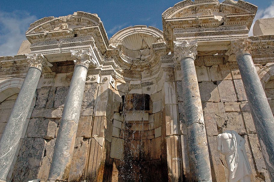 sagalassos, ancient, column, architecture, built structure HD wallpaper