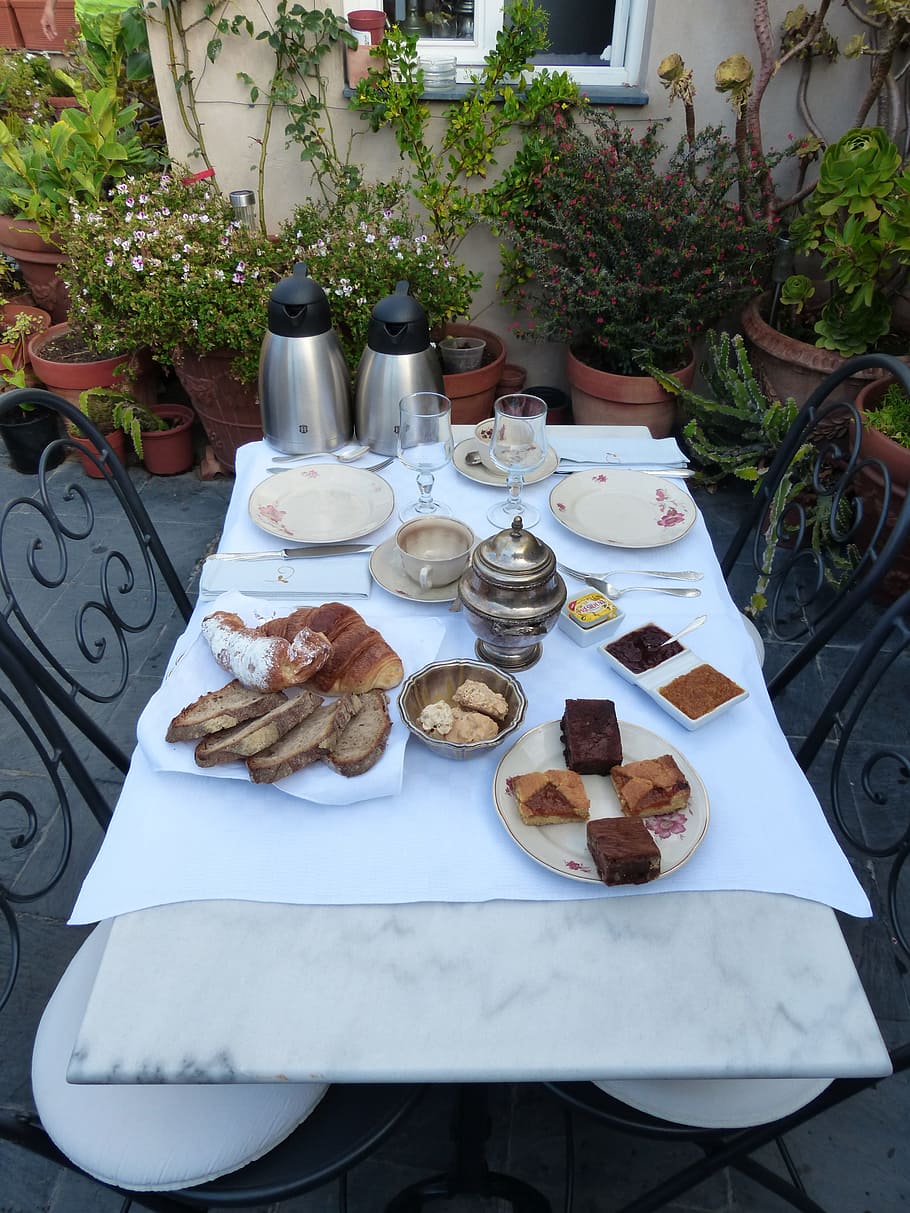 Breakfast, Table, Eat, Hunger, breakfast table, morning, covered HD wallpaper