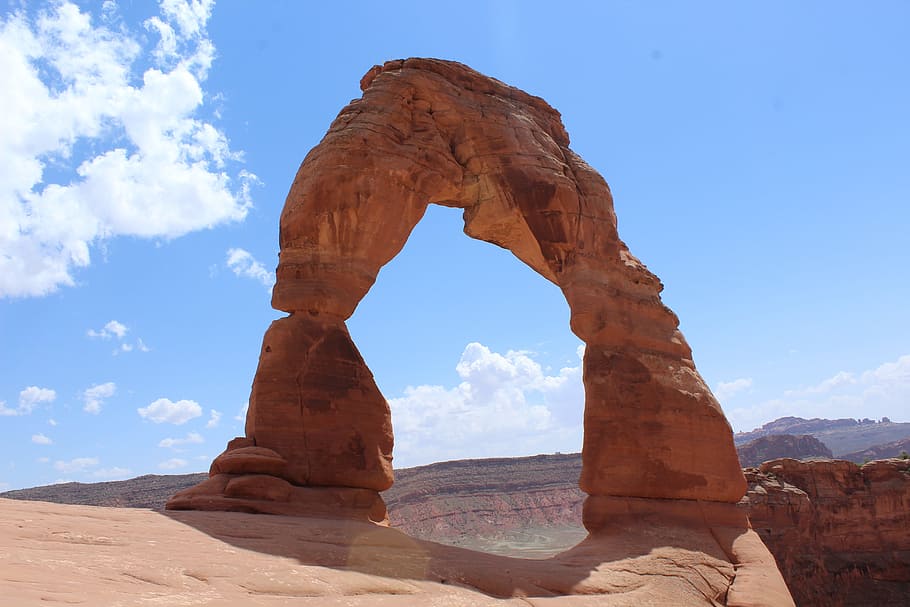 arch, desert, arches, utah, red rock, rock formation, rock - object HD wallpaper