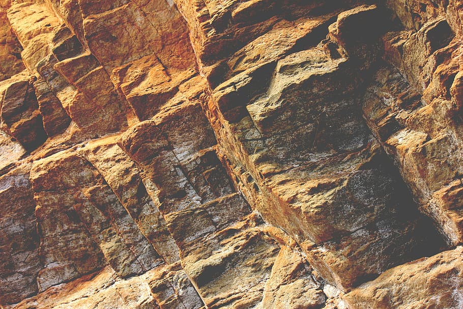 rock, surface, weathered, quarry, closeup, structure, pattern HD wallpaper