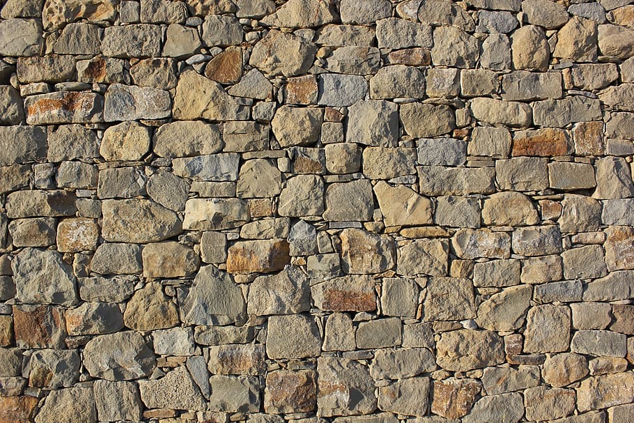 HD wallpaper: brown bricks wall, stones, background, walls, italy