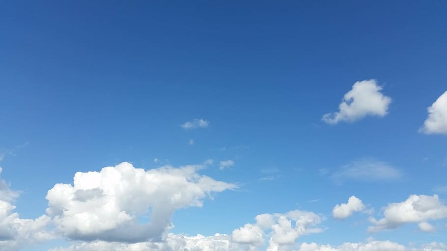 clouds, blue sky, summer, section, white, nature, cloud - sky HD wallpaper