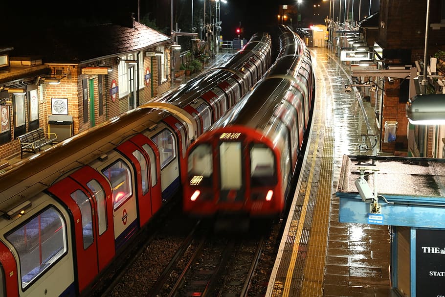 London, Underground, Trains, underground trains, epping, train - vehicle
