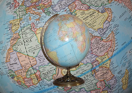 globe, world, map, earth, planet, sphere, geography, background HD wallpaper