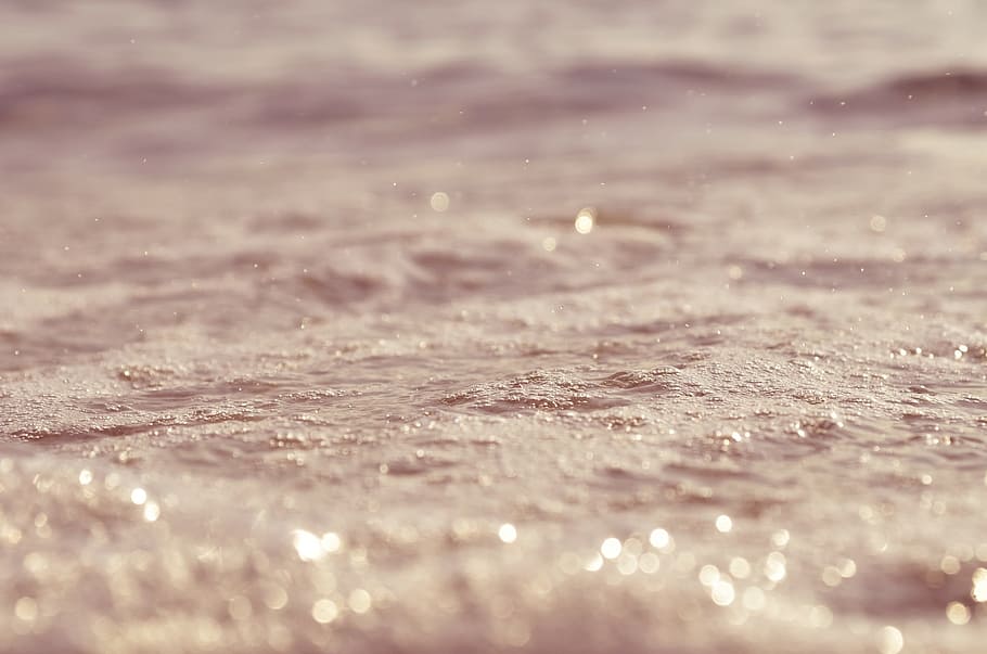sand with rain, water, surface, foam, bubbles, macro, closeup HD wallpaper