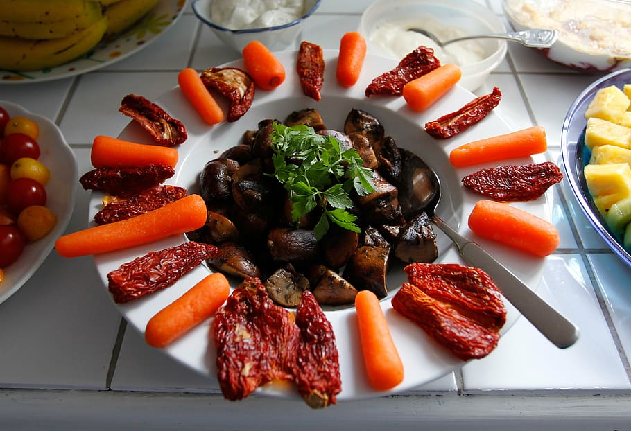 antipasti, tapas, starter, food, meal, dinner, gourmet, tomato HD wallpaper