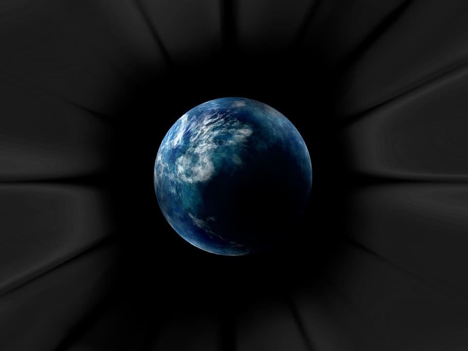planet, black hole, clouds, abstract, space, planet - space HD wallpaper