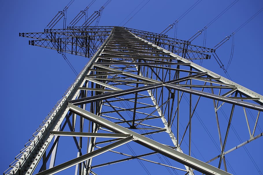 pylon, electricity, current, energy, built structure, sky, architecture HD wallpaper