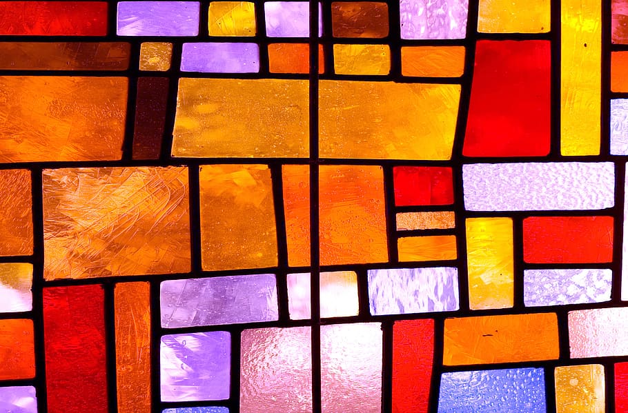 texture, stained glass, stained glass windows, colorful, multi colored, HD wallpaper