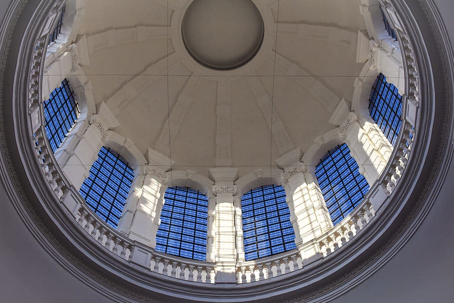 dome, light, architecture, glass, symmetry, building, mechelen HD wallpaper