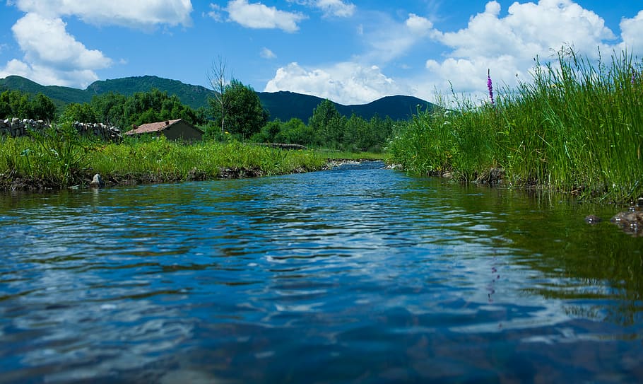 prairie, nature, chifeng, water, cloud - sky, scenics - nature HD wallpaper