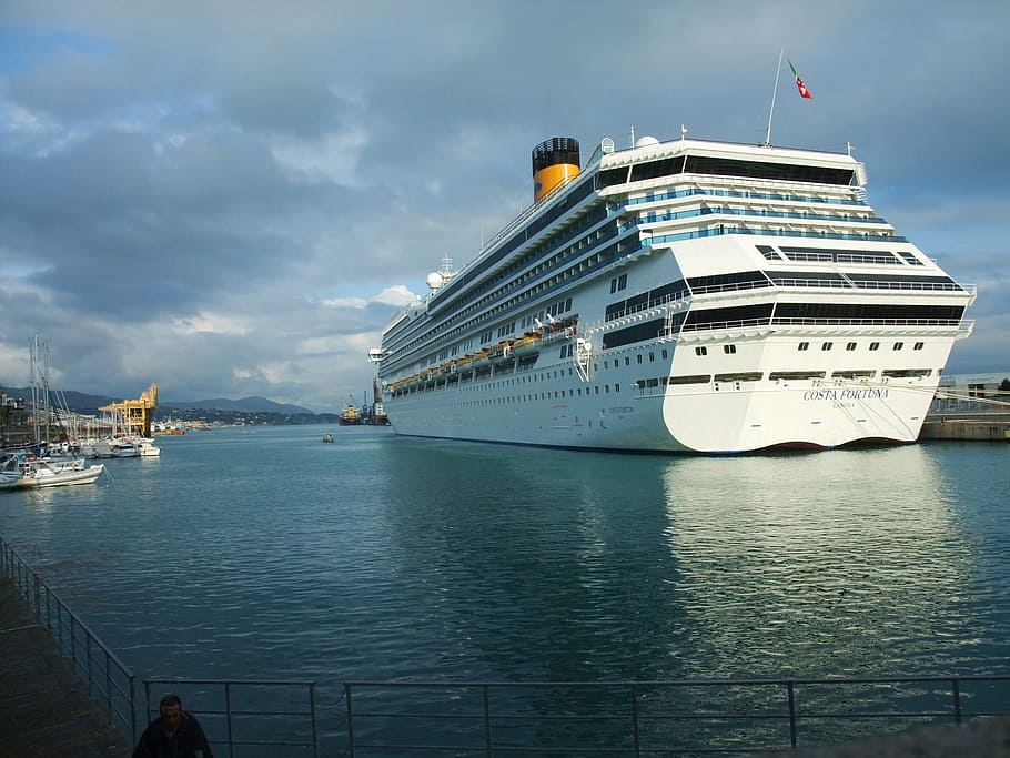 Savona, Port, Italy, Cruise, Sea, nautical vessel, transportation, HD wallpaper