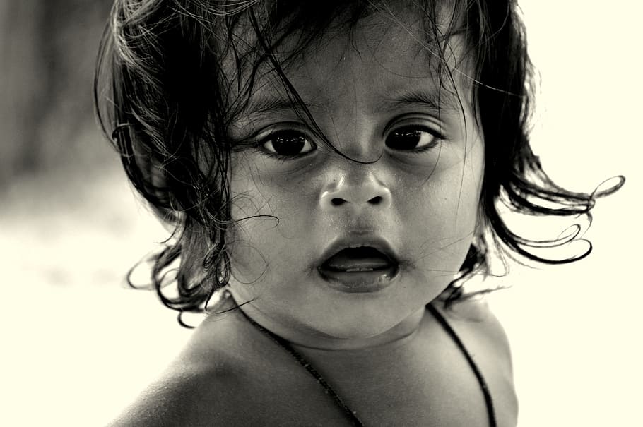 Faces, Children, Eyes, Portrait, look, happy children, children only HD wallpaper