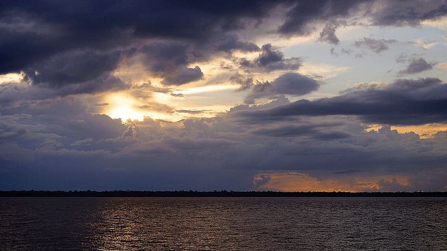 guajará bay, bethlehem, sunset, cloud - sky, beauty in nature HD wallpaper