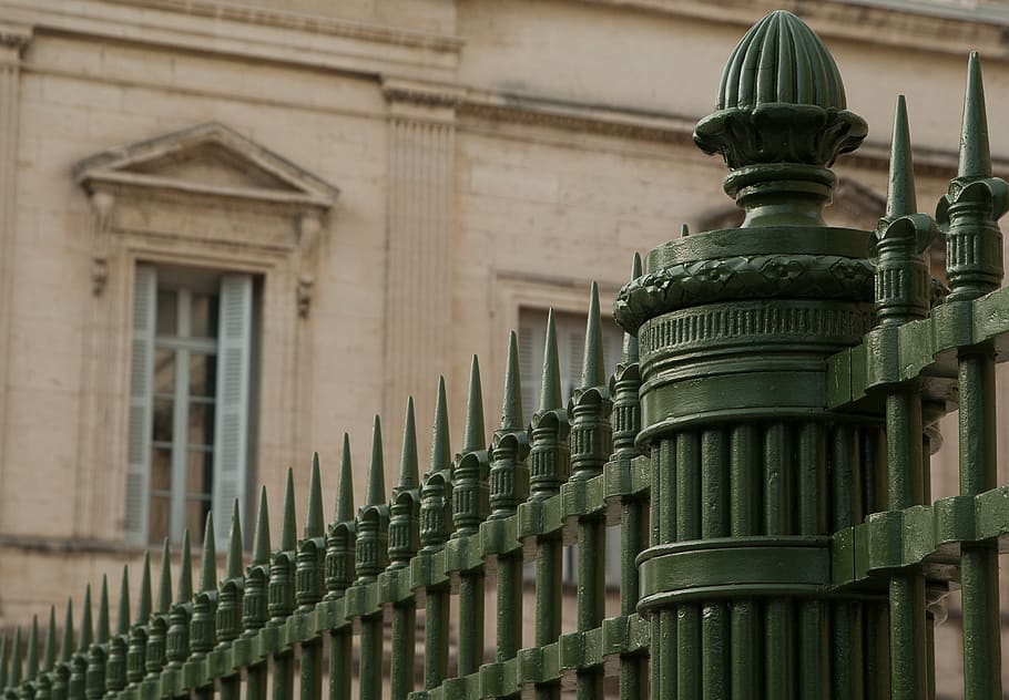 montpellier, grid, ironwork, architecture, built structure HD wallpaper
