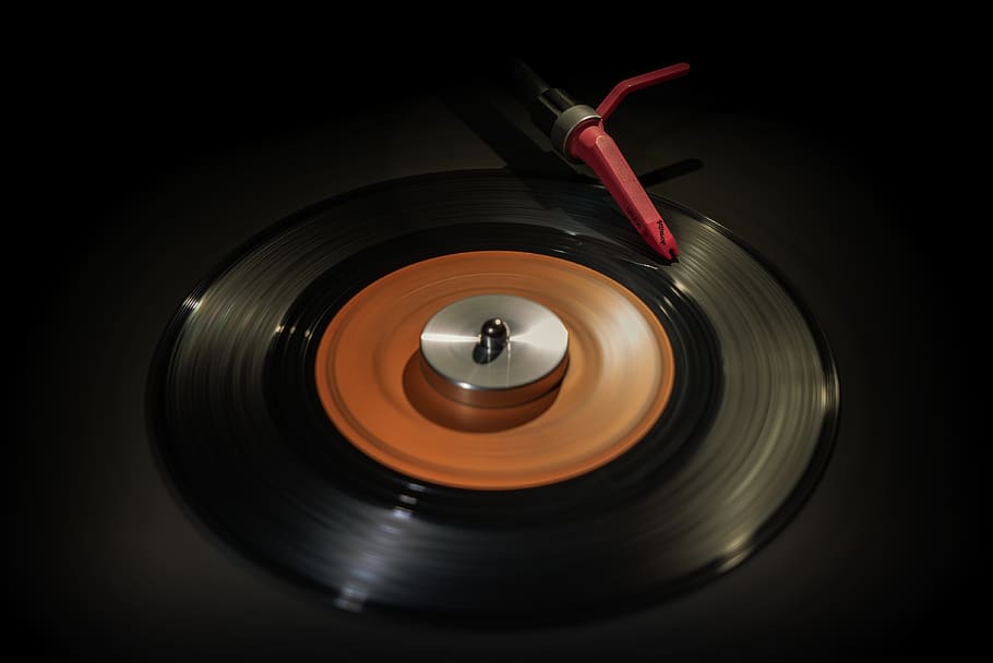record, vinyl, turntable, tinge, analog, music, background HD wallpaper