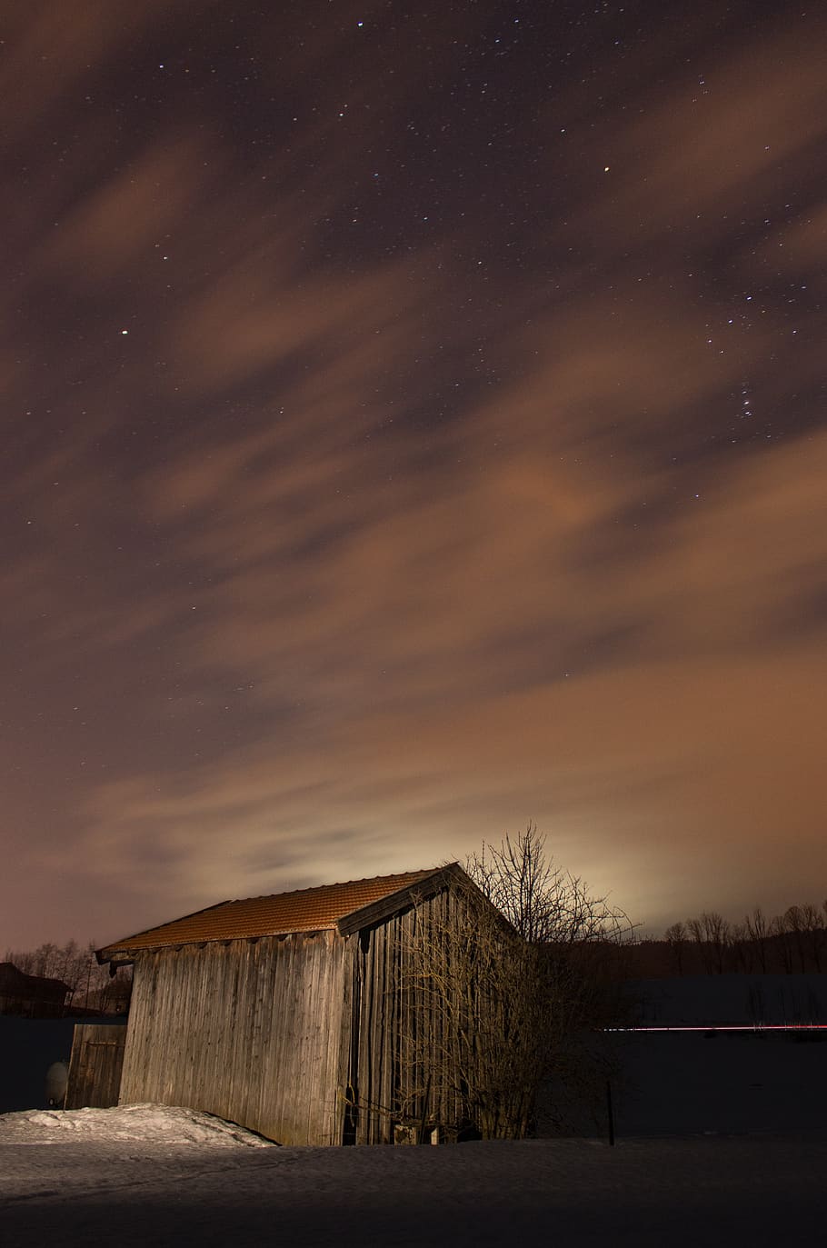 night, stars, sterne, landscape, light, astronomy, space, evening