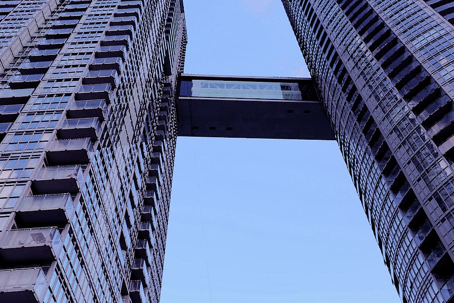 toronto, architecture, modern, structure, blue, built structure HD wallpaper