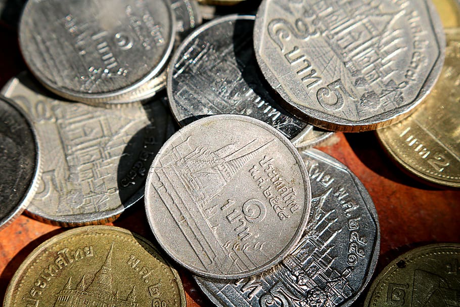 usd, silver, each piece, metal, silver metal, thailand finances HD wallpaper