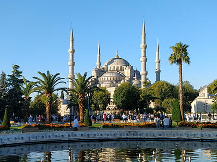 eid, blue mosque, istanbul, built structure, architecture, building exterior HD wallpaper