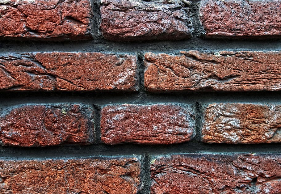 brick wall, red brick wall, masonry, brick texture, brick backdrop HD wallpaper