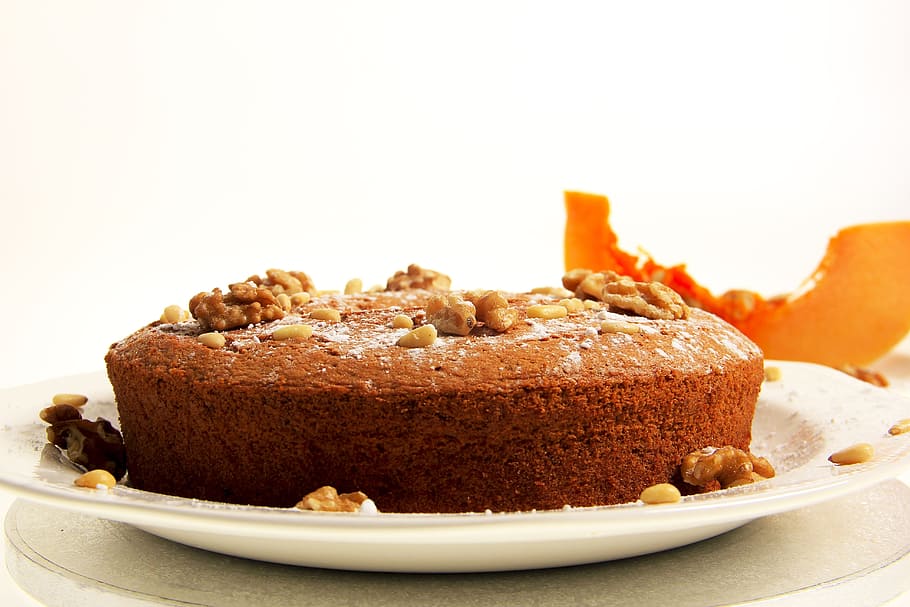 cake, still life, pumpkin, food and drink, dessert, sweet food HD wallpaper