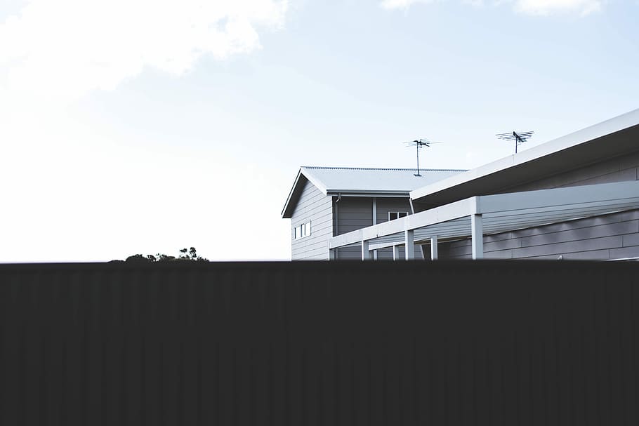 white 2-floor house, built Structure, building Exterior, outdoors HD wallpaper