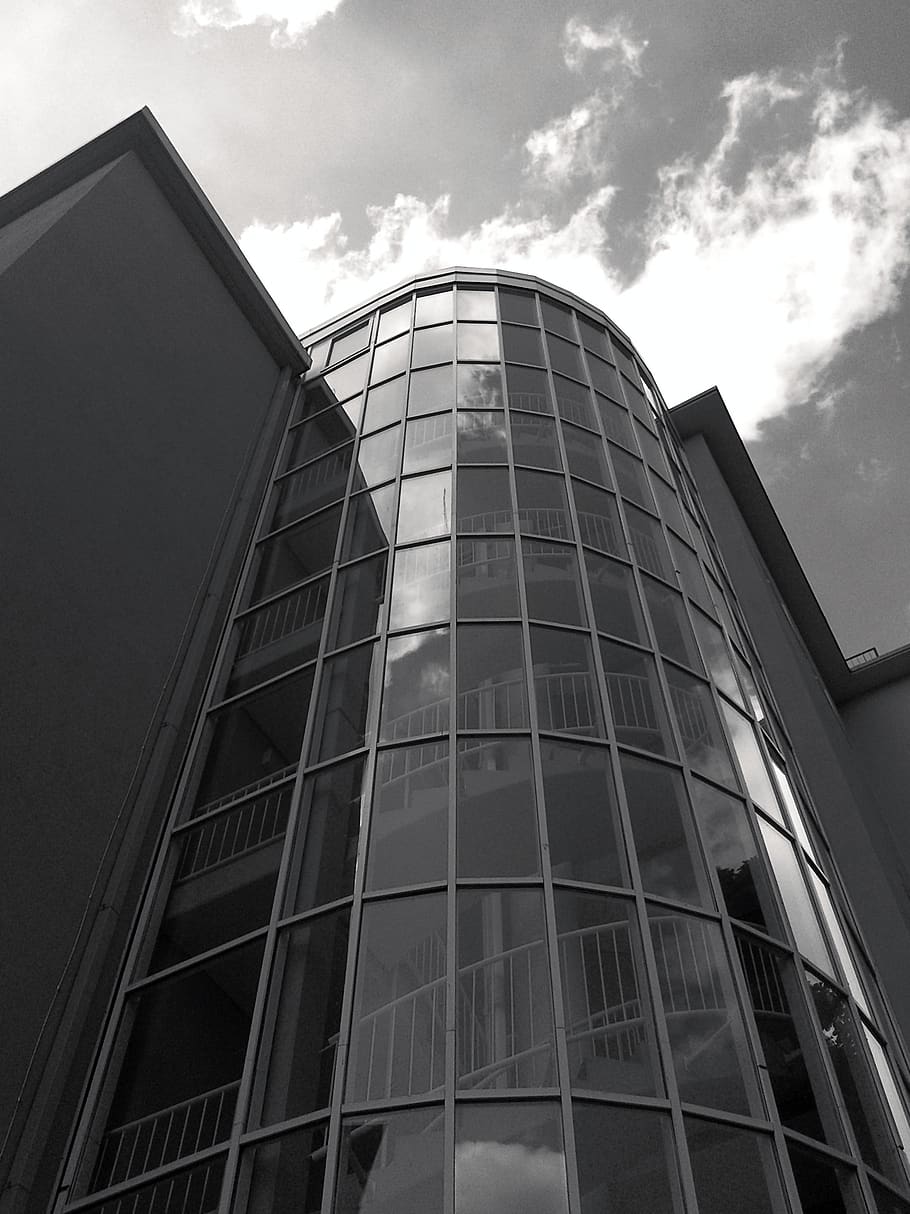 architecture, modern, building, facade, düsseldorf, window HD wallpaper