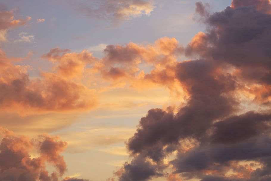 grey cloudy sky, sunset, sunrise, dark, cloud - sky, beauty in nature HD wallpaper