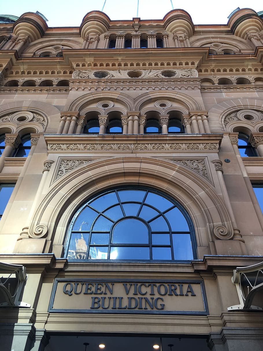queen victoria building, sydney, australia, architecture, landmark