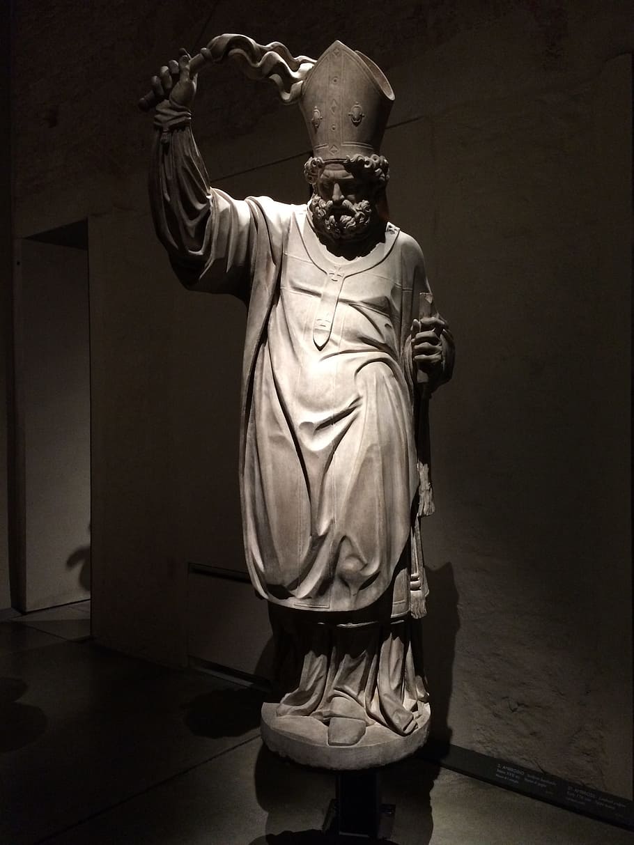 Statue, Duomo, Milan, spooky, human body part, horror, evil HD wallpaper
