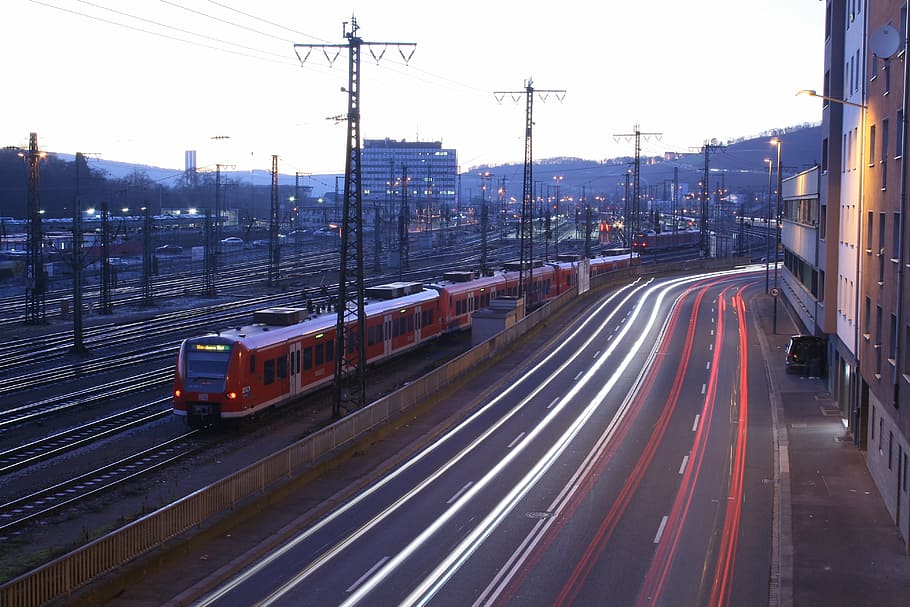 train, traffic, railway, transport, locomotive, vehicles, technology HD wallpaper