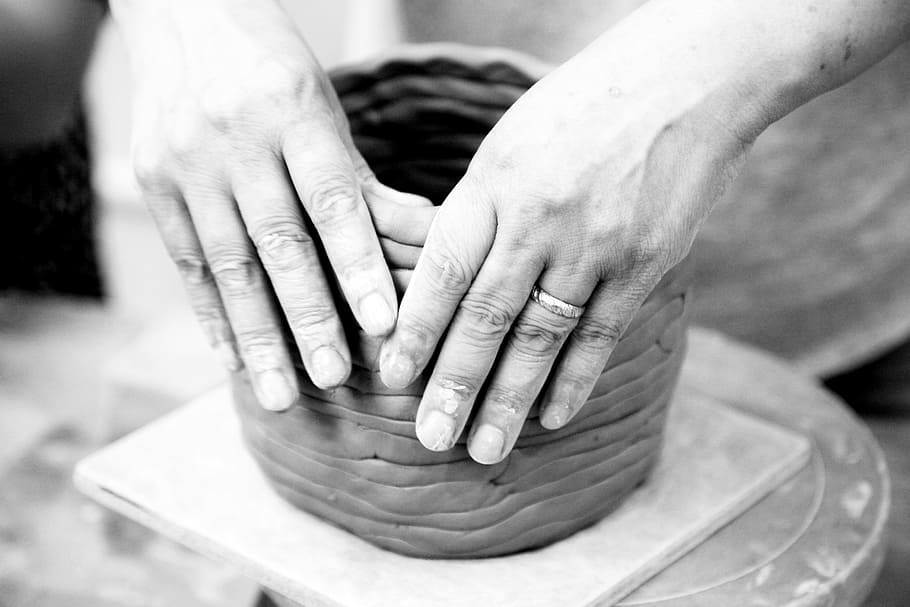 porcelain, hand, dirt, clay, qualitative, ware, hand-made, traditional, HD wallpaper