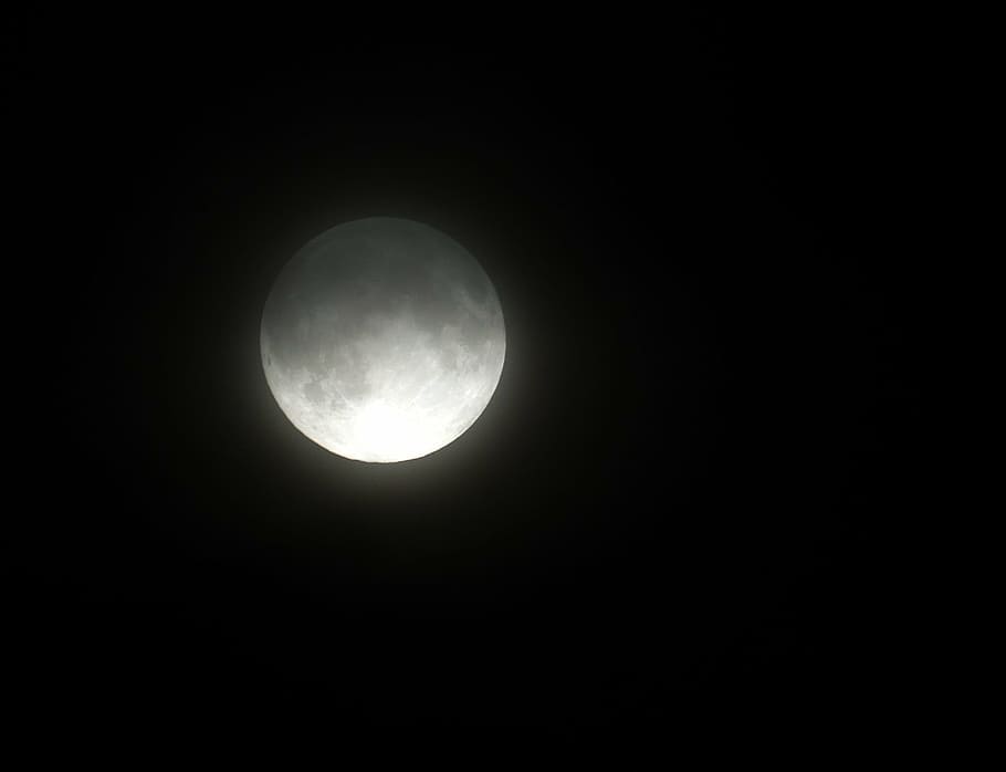 crescent moon, sky, celestial, planet, night, dark, light, moonlight HD wallpaper