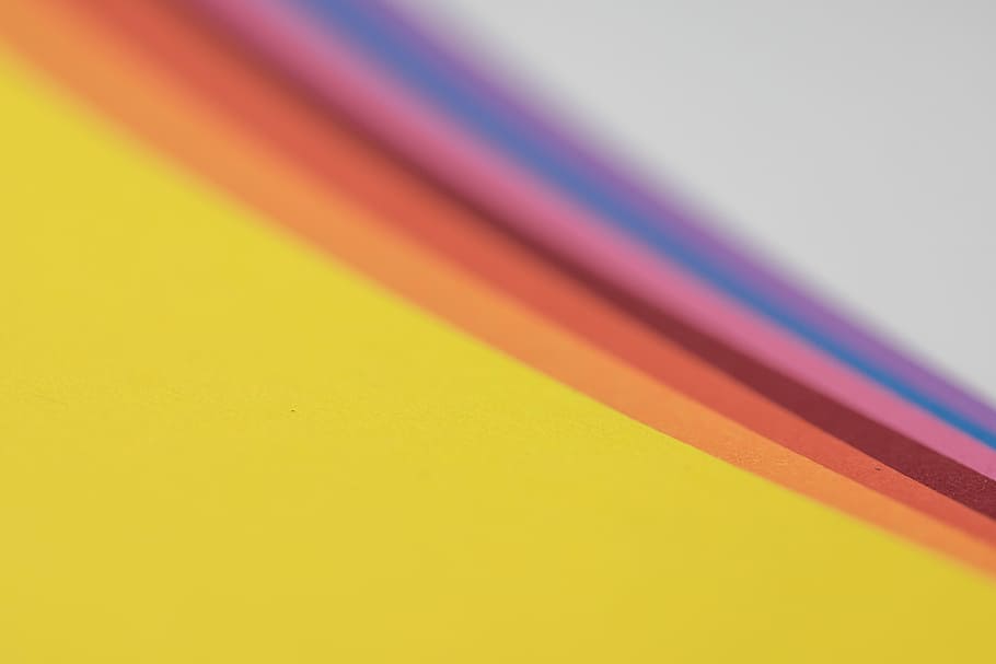 Paper, Structure, Color, Rainbow, rainbow colors, background HD wallpaper