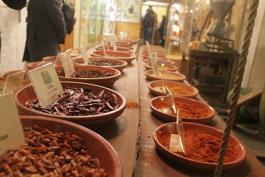spices, chili, red, ground, dried, food and drink, choice, freshness HD wallpaper