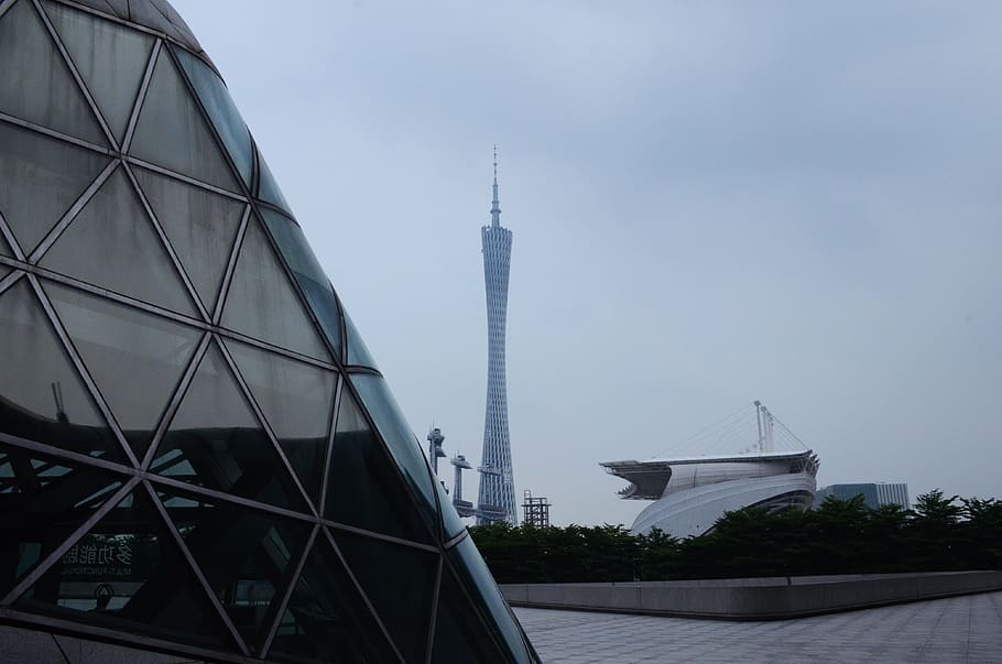 canton, building, tower telecom, architecture, skyscraper, asia HD wallpaper