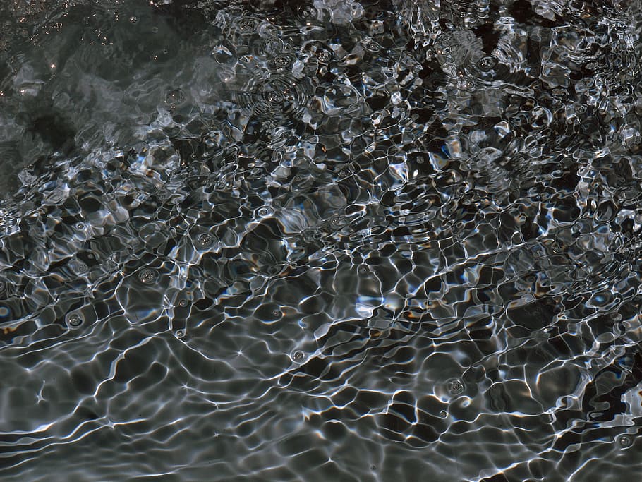 Water Surface, Surface, Water, Reflection, structure, wave HD wallpaper