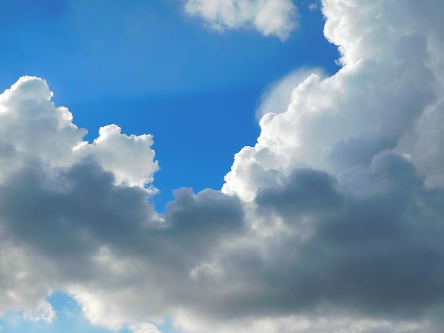 Clouds, Sky, Blue, Blue, Cloud, Cloudy, heavens, backgrounds HD wallpaper