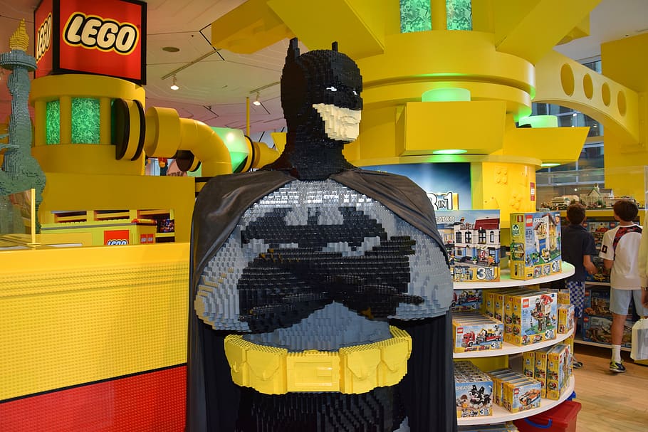 HD wallpaper: Lego Batman statue in front of store, new york, travel, bat  man | Wallpaper Flare