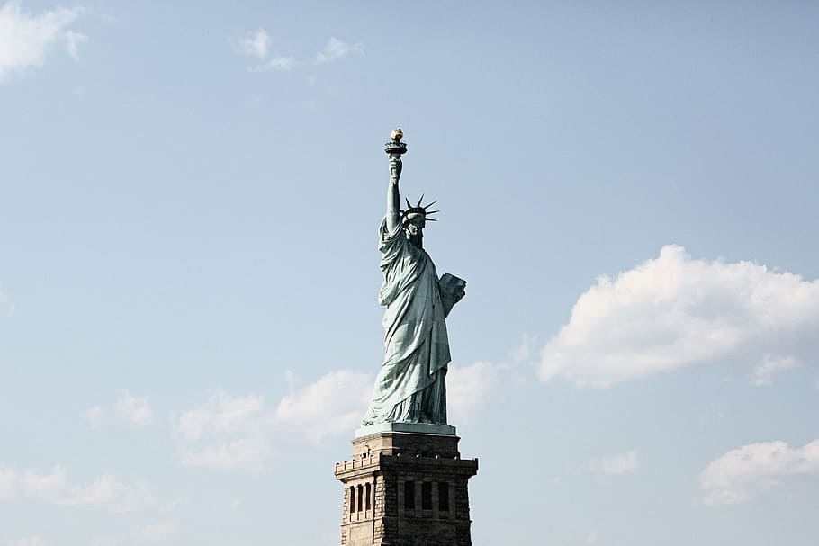 america, landmark, manhattan, new york, Statue of Liberty, united states of america, HD wallpaper