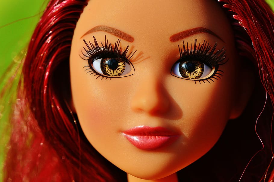 doll, pretty, face, eyes, beauty, hair, girl, play, children toys HD wallpaper