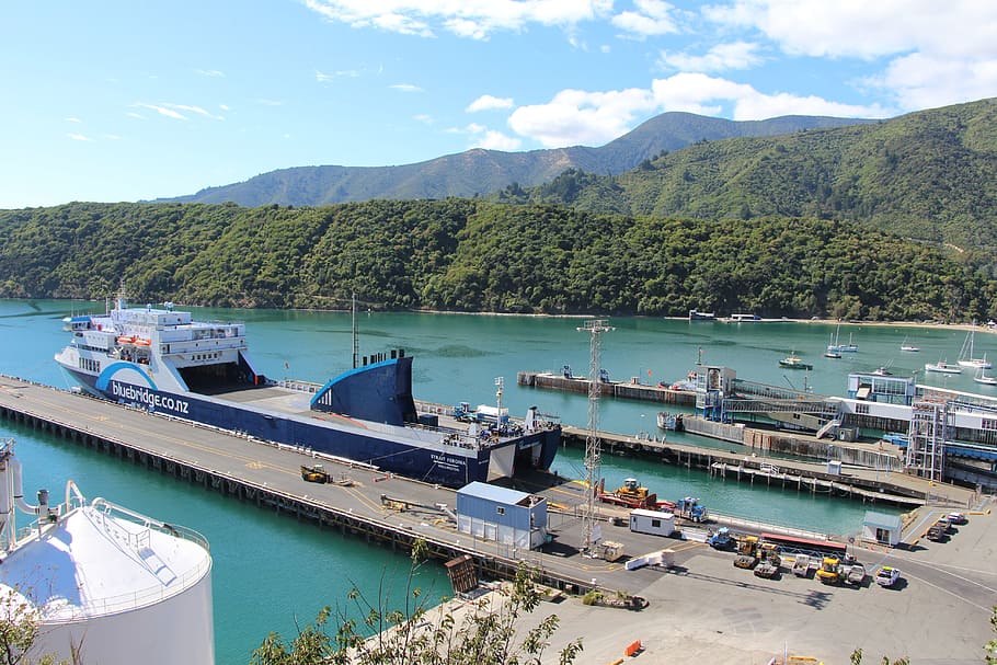 Ferry, Port, Port, Dock, Ship, Sea, Travel, boat, harbor, transportation HD wallpaper